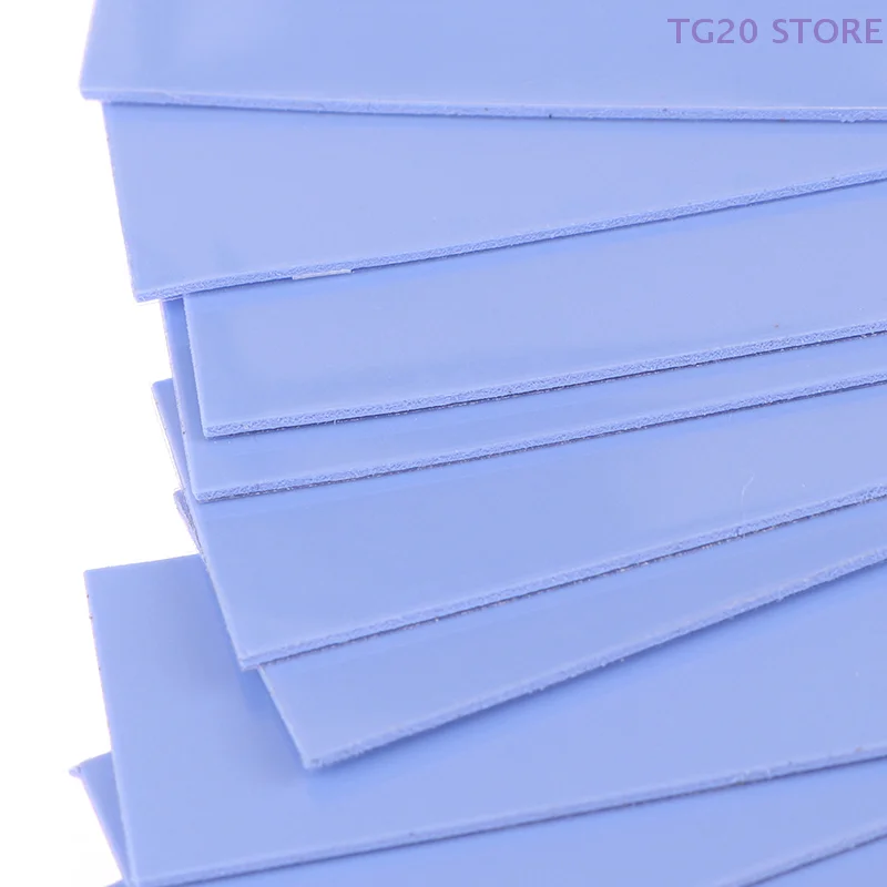 10Pcs M.2 Thermal Pad With 6.0 W/mk Thermal Conductivity Reusable Silicone GPU Heat Dissipating Conductive Cooling Pad