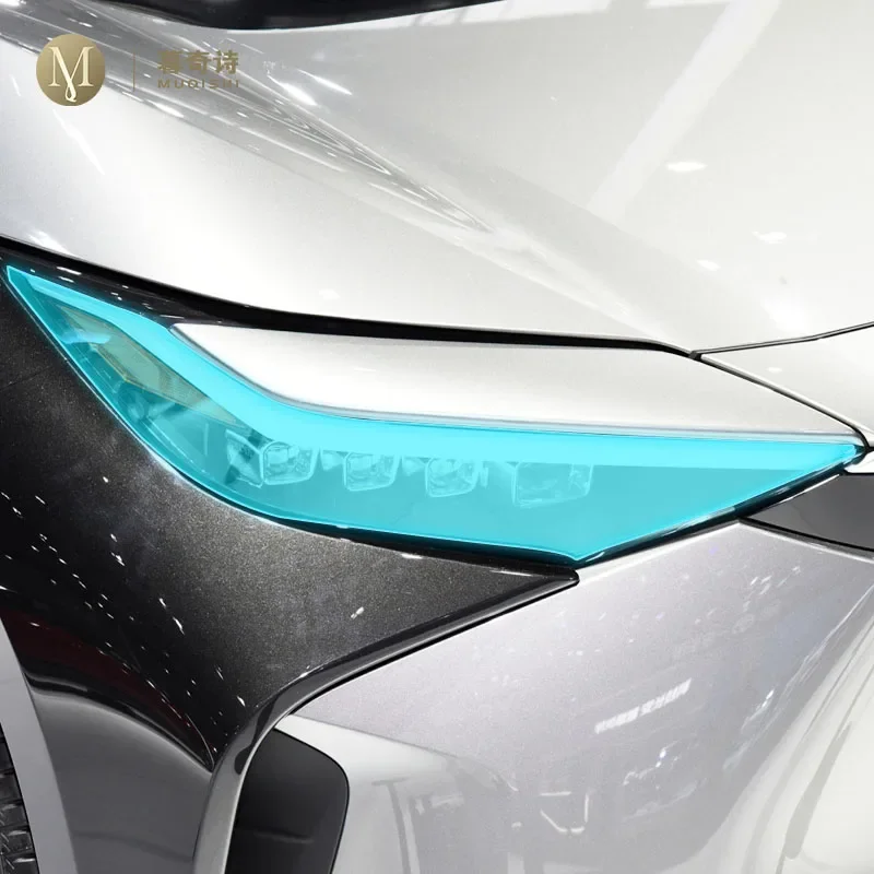 For Toyota BZ4X 2022-2023 Car Exterior Headlight Anti-scratch TPU Protective film Anti-scratch Repair film Accessories Reflt PPF