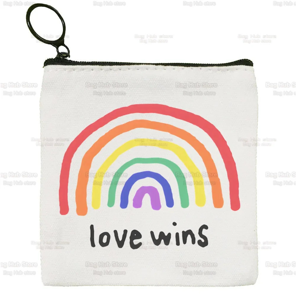 Jesus Funny LGBT Coin Pocket Vintage Male Lesbians Gay Bisexuals Purse Boy And Girl Wallet Rainbow Pride Card Holders