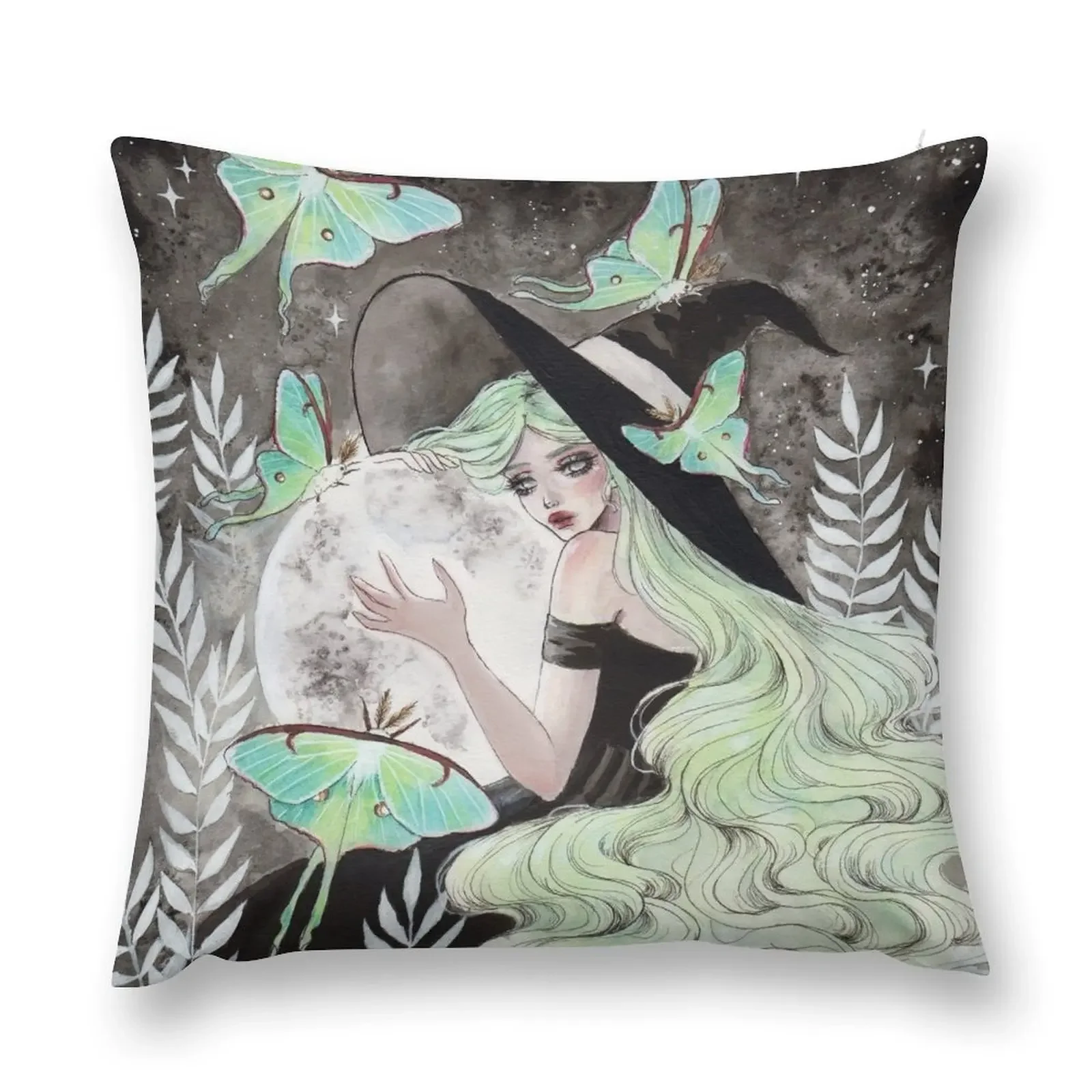 Luna moth Throw Pillow Decorative Pillow Covers For Sofa Sofa Covers For Living Room bed pillows pillow