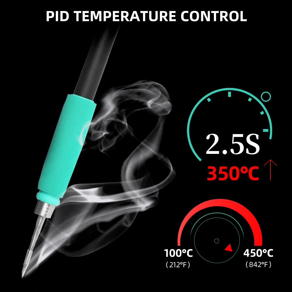 SUGON-A9 Stazione di saldatura Compatibile con punta per saldatore originale 210/245/115 Maniglia Stazione di rilavorazione per saldatura elettronica senza piombo