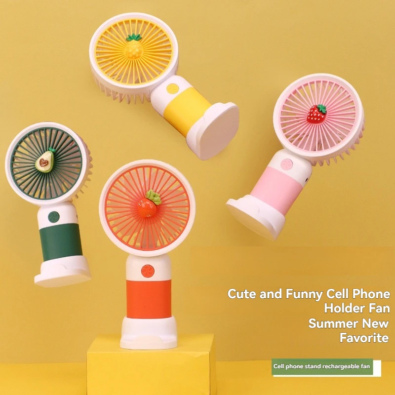 

Маленький вентилятор с героями мультфильмов, портативный портативный летний настольный мини-держатель для бытового телефона с высоким ветром, небольшой вентилятор с зарядкой через USB