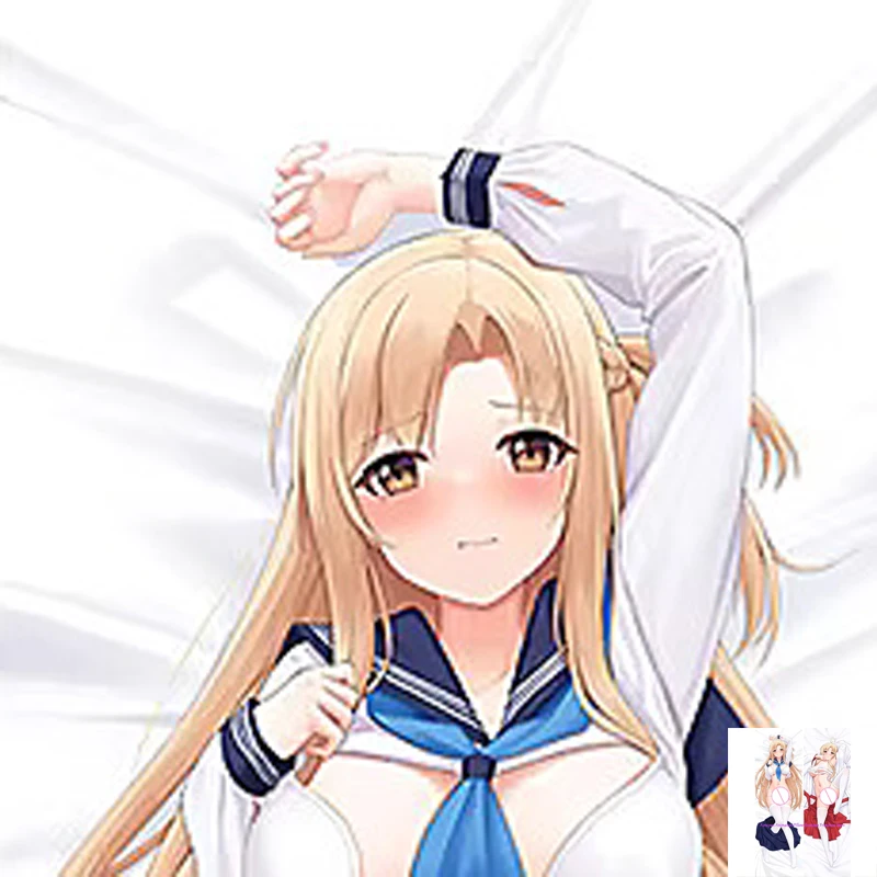 

Anime Dakimakura Pillow Case Yuuki Asuna Sexy and Busty Beautiful Girl Double-Sided Halloween Decoration