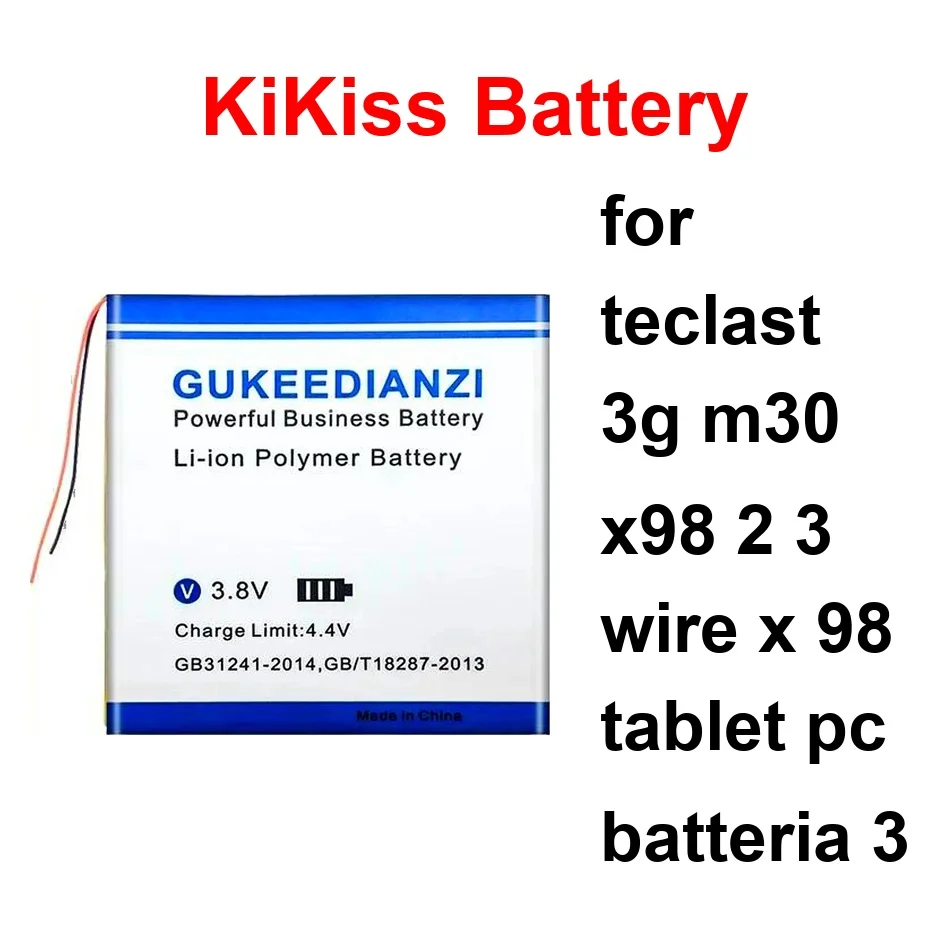 

Laptop Battery Stable 8900-11100Mah For Teclast 3G M30 X98 2 3 Wire X 98 Tablet PC Batteria
