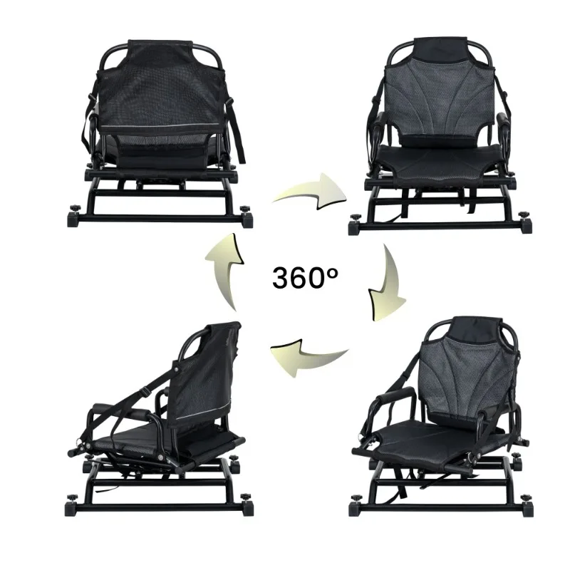Comfortable 360-degree rotating adjustable frame seat kayak accessories