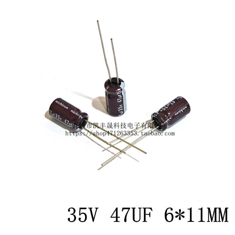 10PCS 35V 47uf 35V 6X11mm NICHICON Japan original surface mount electrolytic capacitor