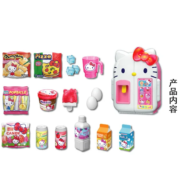 Imagem -04 - Hello Kitty Mini Geladeira para Menina Simulação Play House Sound Spray Toy