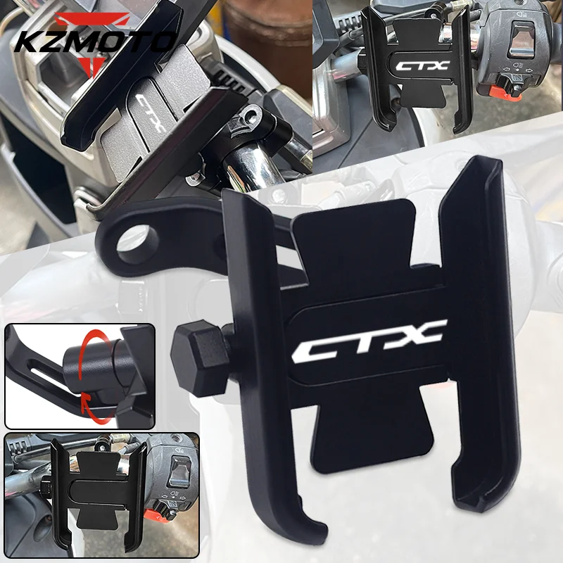 

For Honda CTX700 CTX700N CTX750 CTX1300 CTX 700 750 Motorcycle Rearview Mirror Handlebar Mobile Phone Holder GPS Stand Bracket