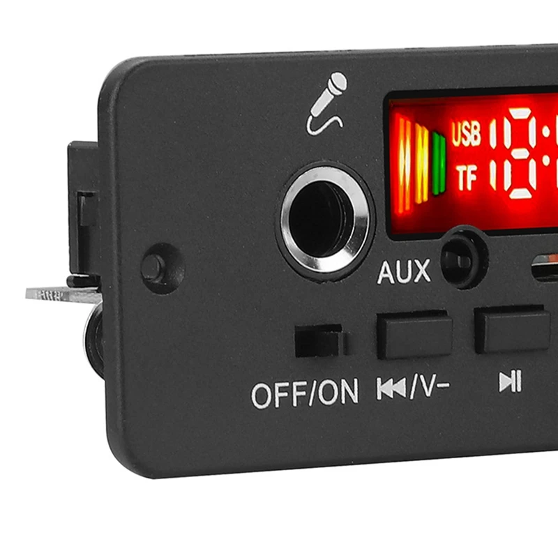 DC 5V MP3 Player 2x5W Amplifier Bluetooth MP3 Decoder Board Car Music Player FM Radio Handsfree Call Record Module-A27R