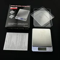 Digital Kitchen Scale 3000g/ 0.1g USB Charging with 2 Trays Home Mini Jewelry Pocket Scale with LCD Display Digital Food Scales