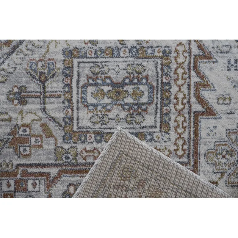

Eno Medora Blue, Ivory and Beige Viscose Area Rug