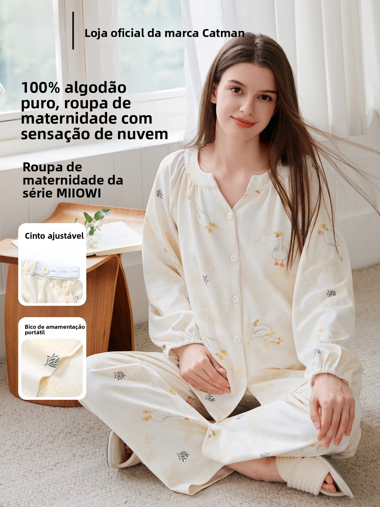 pure-cotton-maternity-sleepwear-set-sweat-absorbent-home-clothes-person-spring-autumn-pregnancy-nursing-home-suit
