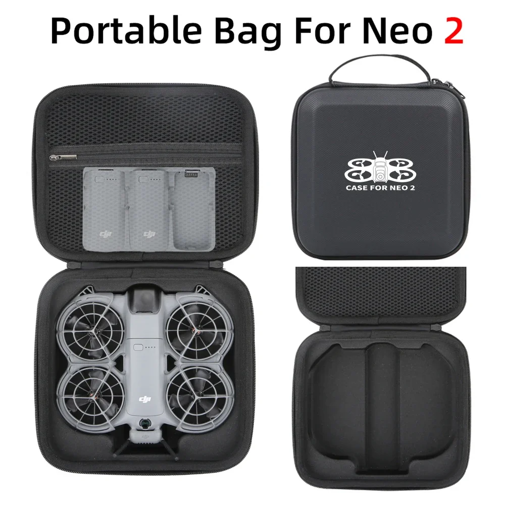 Сумка с твердым корпусом для DJI Neo 2, водонепроницаемая, устойчивая к царапинам, пылезащитная, портативная, дорожная, для хранения, аксессуары для дронов