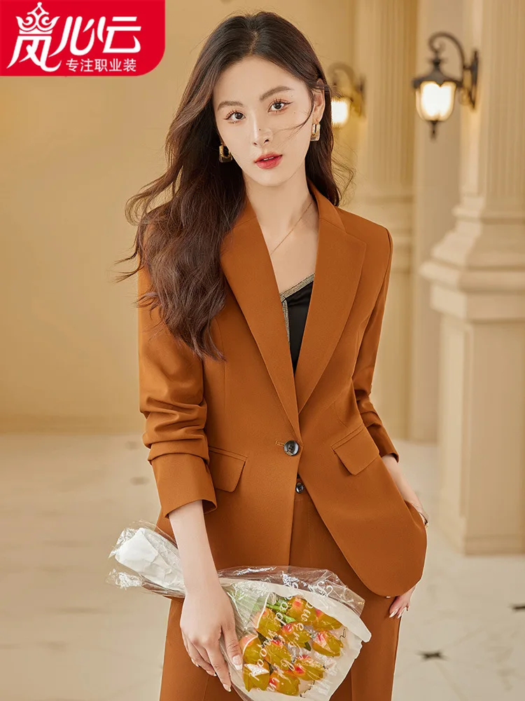 Business Suit Tailored Suit Formal Clothes Women's Suit Work Clothes Dignified Goddess Fan Gao End Workplace Style Young Commuti