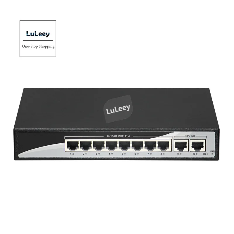 

10/100M 8port POE Ethernet Switch 8+2-port Hub Built-in 120W Power One Key VLAN Video Solution 250 Meters 2G Backplane Bandwidth