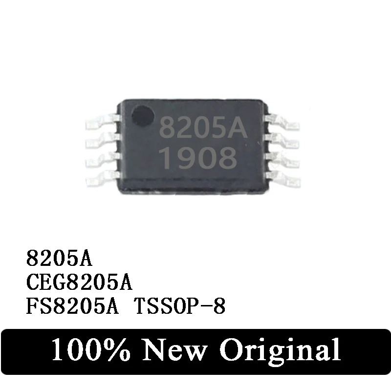 100PCS TSSOP-8 CEG8205A FS8205A STN8205A Power Management IC Lithium Battery Protection IC Chip the for PCB BOM Free Shipping