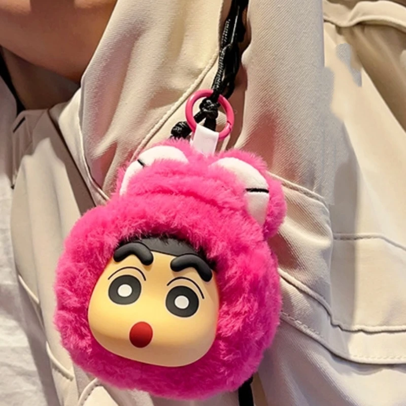 Nieuwe Crayon Shin-Chan Knuffel Sleutelhanger Paar Auto Cartoon Anime Sleutelhanger Hanger Meisje Schattige Pop Rugzak Hanger Kerstcadeau