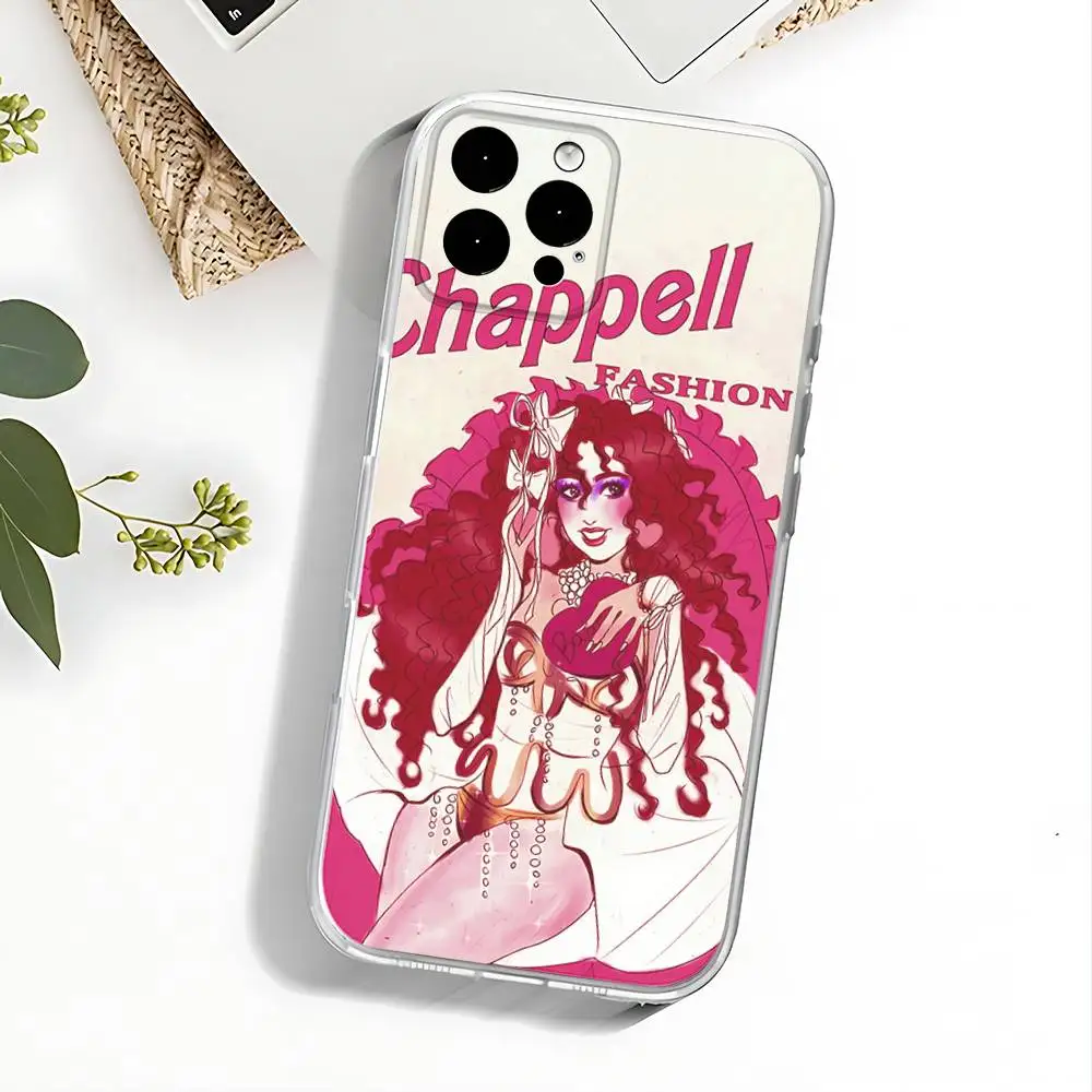 C-Chappell Roan Good Luck Babe Phone Case For iPhone 17,16,15,14,13,12,11 Pro,Max,Plus,X,XS,XR,SE4,E Mini Transparent Soft Cover