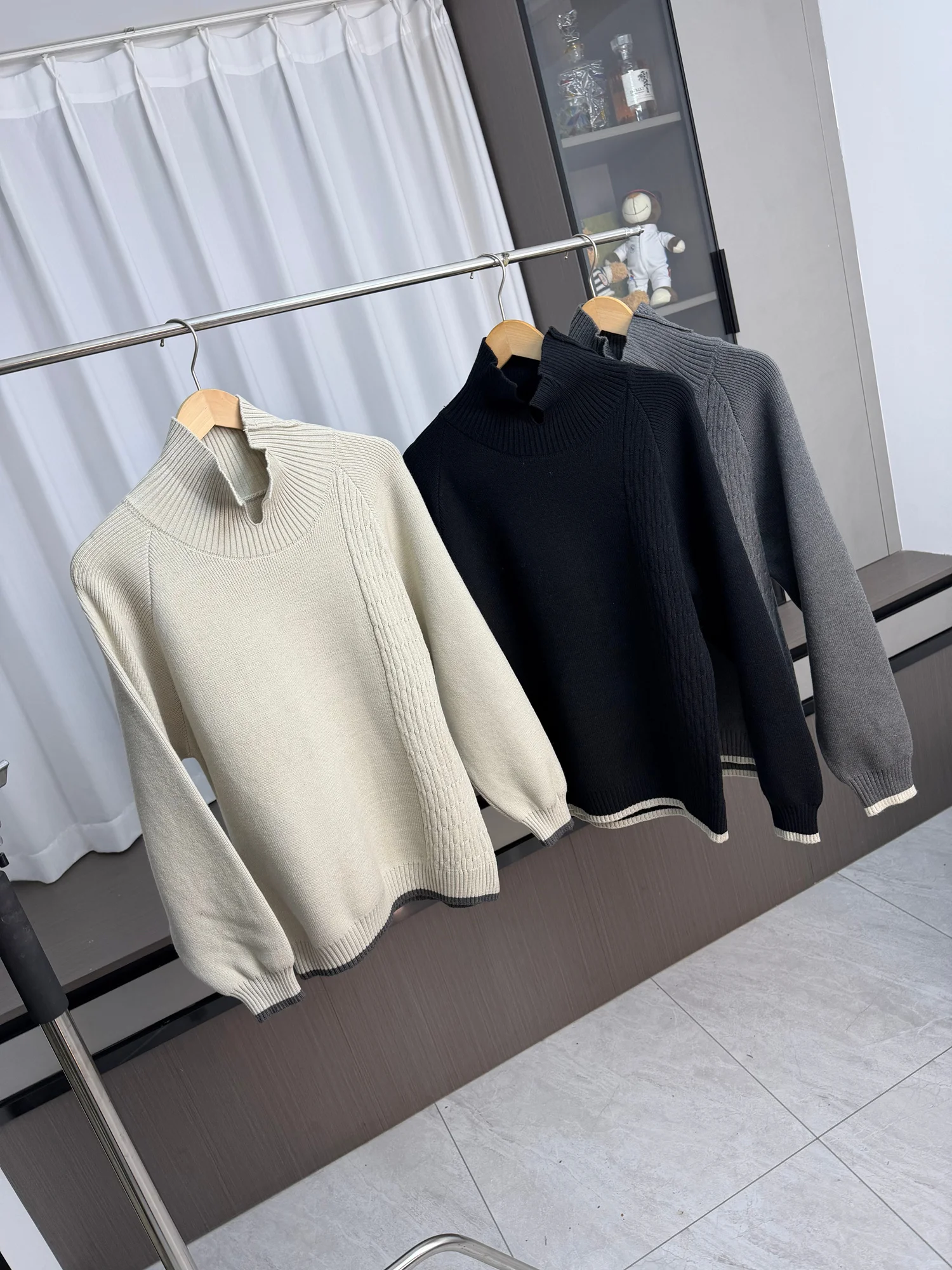 

Повседневный комфортный теплый вязаный свитер универсального кроя для мужчин, городской стиль, с длинным рукавом, круглым вырезом, для осени