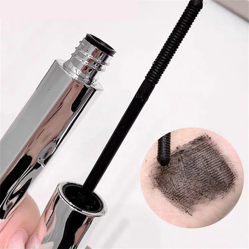 فرشاة حلزونية خاصة ماسكارا من ألياف الحرير المقاومة للماء - مجموعة تجعيد الرموش طويلة الأمد 1/2/5/10 قطع للرموش المثالية #4