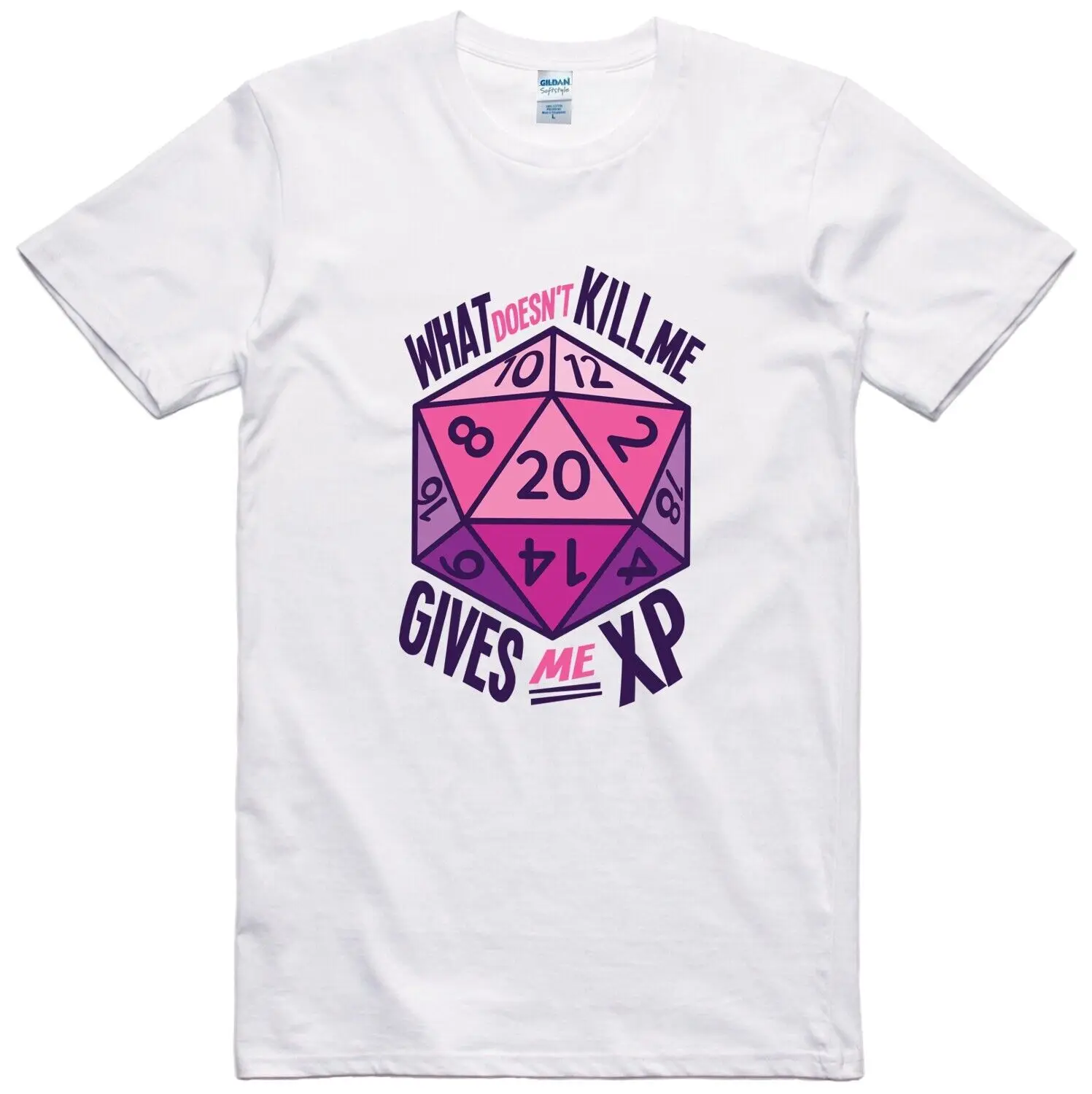 Ролевая игра игральные кости Мужская футболка XP Design Geek Ретро хлопок Стандартный крой