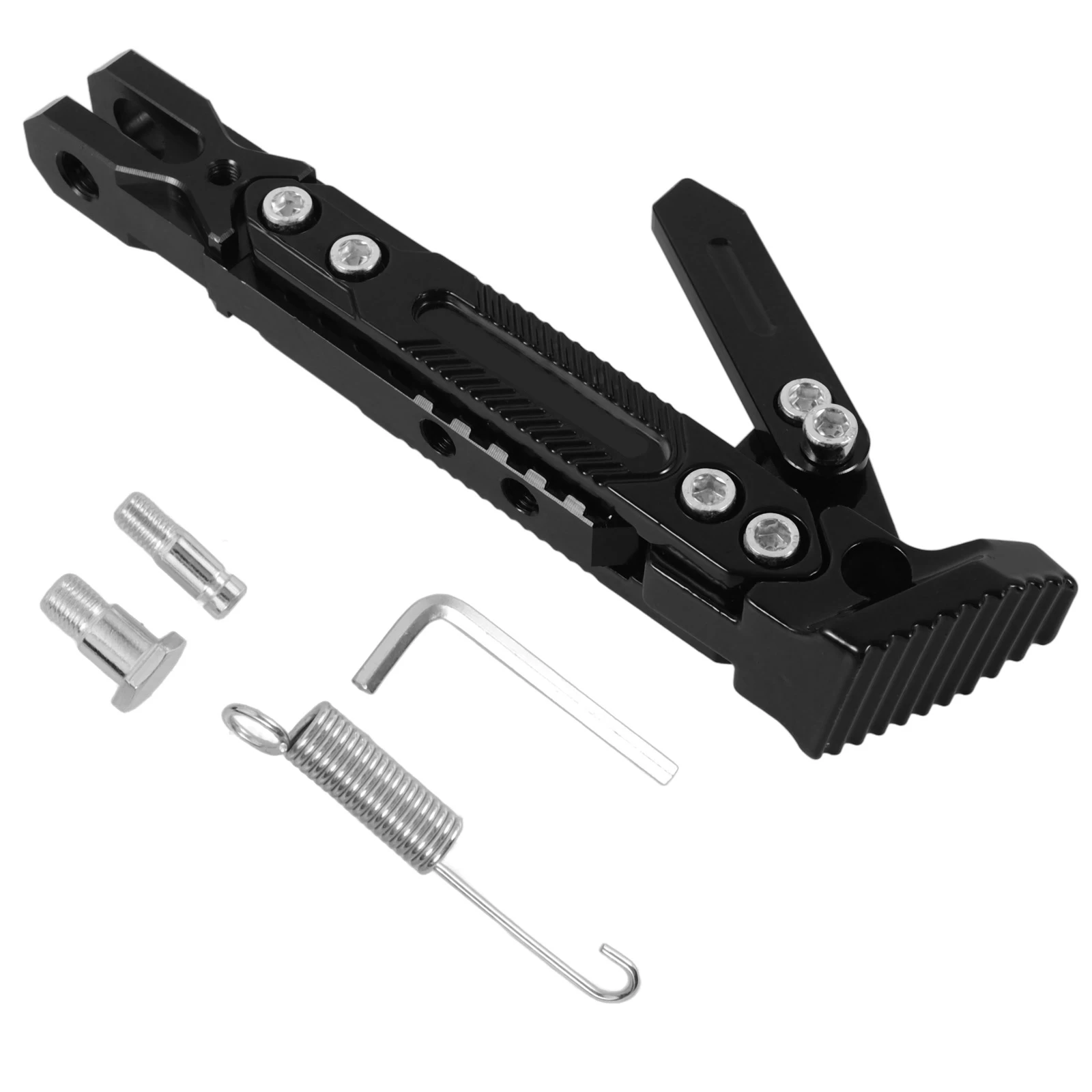 

Universal Adjustable Motorcycle Side Kickstand Foot Replacement Modified Aluminum Alloy Motorbike Stand Scooter Dirt Bike