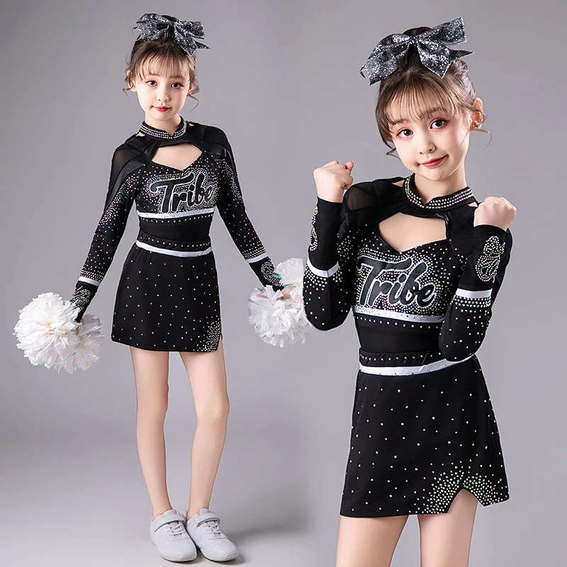 

Cheerleading Costumes Children's Cute Girls' Dance Costumes Games Group Bodybuilding Costumes