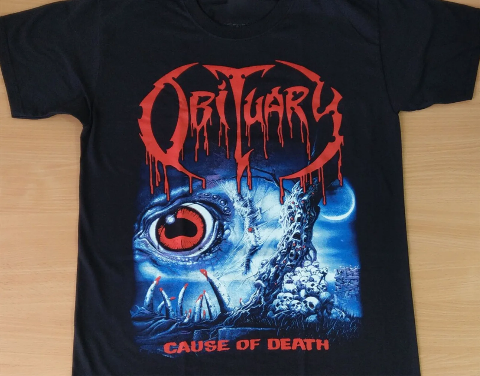 

OBITUARY Cause Of Death T Shirt Size S M L 234XL Cotton NL1374