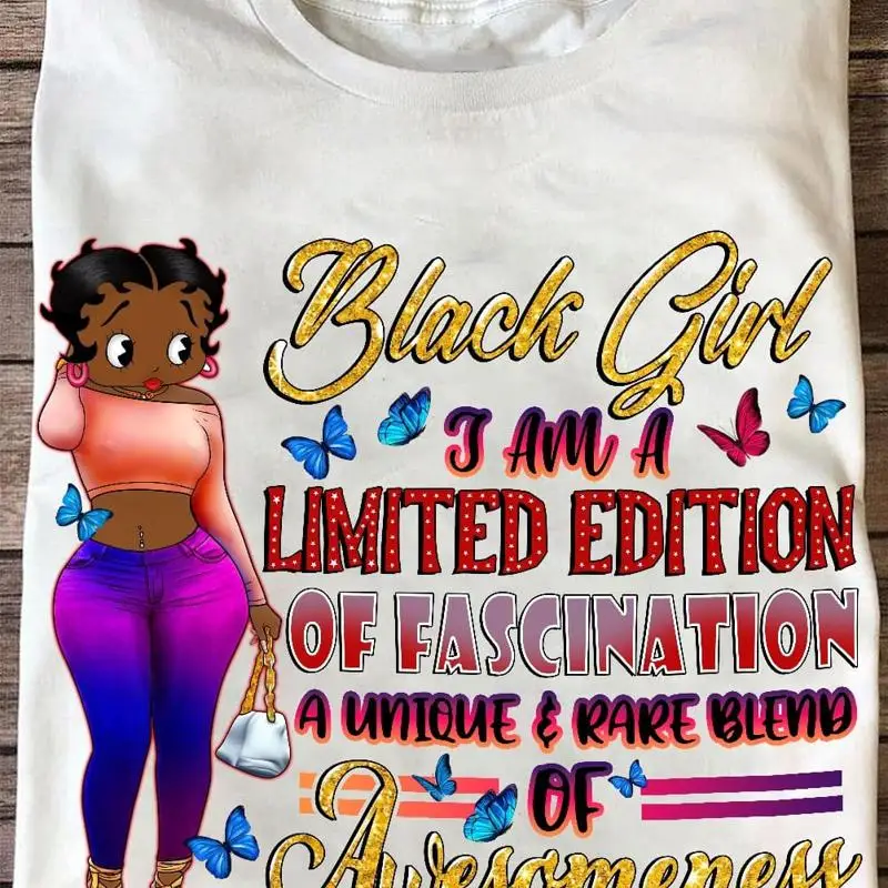 T-shirt « Black Girl I Am » en édition limitée, un mélange unique et rare de fascinations, génial