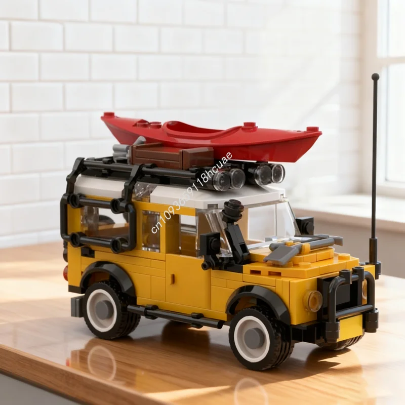 251 قطعة MOC لاند روفر المدافع مدينة Minifigure نموذج اللبنات هدية الكريسماس لعبة الهندسة المعمارية لتقوم بها بنفسك الإبداعية الطوب الاطفال #1