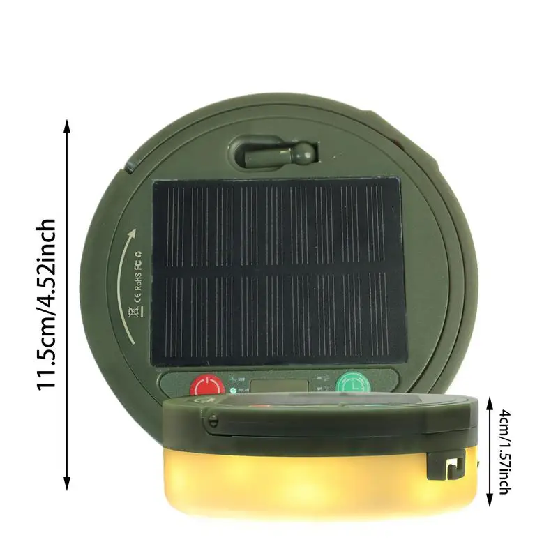 4-in-1-Campingleuchte, 4-in-1 wiederaufladbare LED-Lampe mit 8 Modi, Solarlampe, wasserdicht, einziehbare Lichterketten für Granne, Zelt, Hof