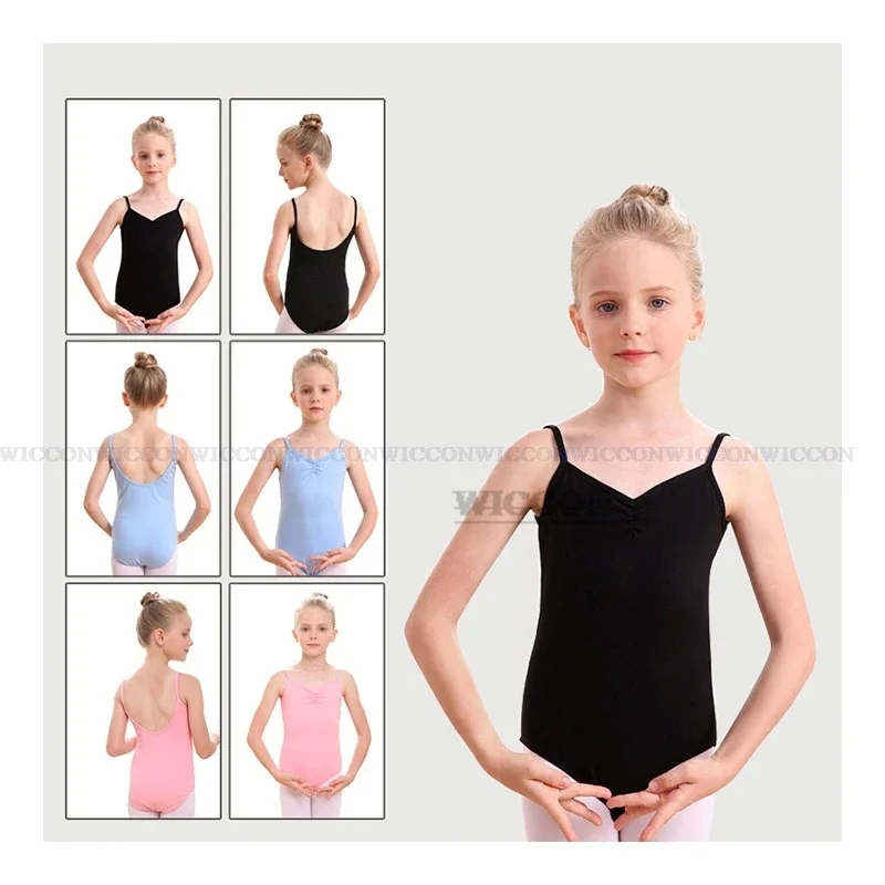 Toddler Girls Gymnastics Leotard Ballet Leotards Clothes Dance Wear Bodysuits Black Dance Leotards Cotton Bodysuit For Dancing