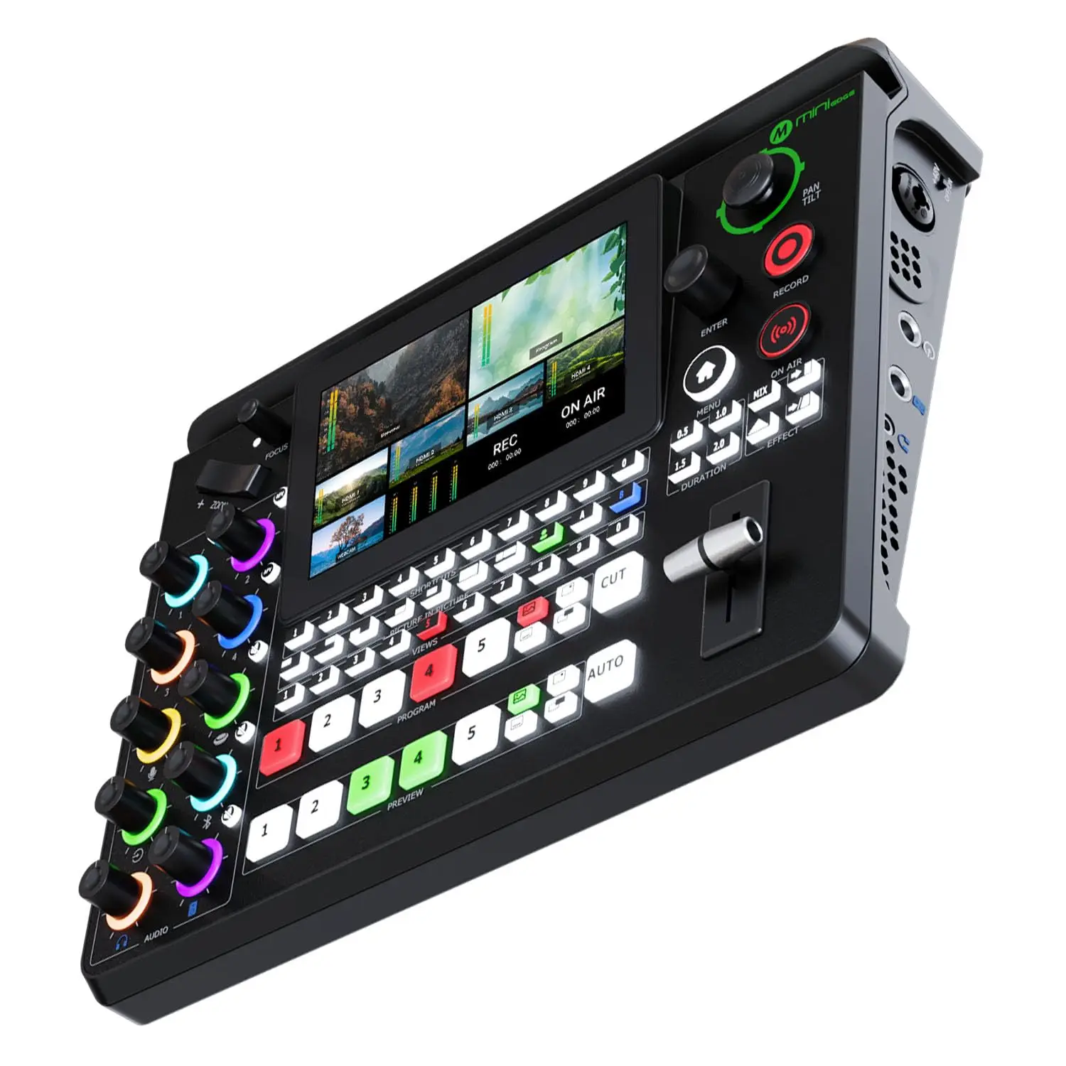 Rgblink mini-edge 5 Channel All-in-One Video Mixer Switcher 5.5 inch LCD Screen USB For Live Streaming Broadcast