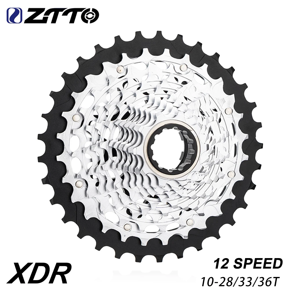 

ZTTO 12 Speed XDR Road Bike Freewheel Bicycle Cassette 12S 10-28 33 36T Steel Gear Gravel Bike Flywheel Ultralight 12V Sprocket