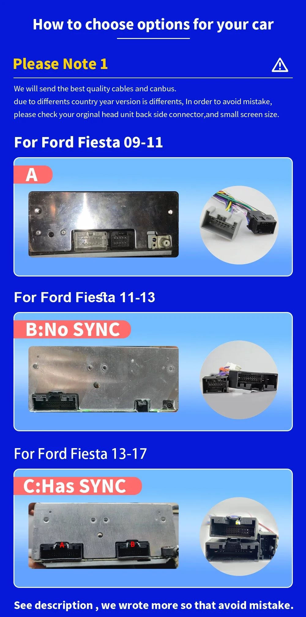 Android 14 Carplay Auto For Ford Fiesta MK7 2009 - 2017 Car Radio Stereo Multimedia Head Unit Player Navigation GPS 5G WiFi