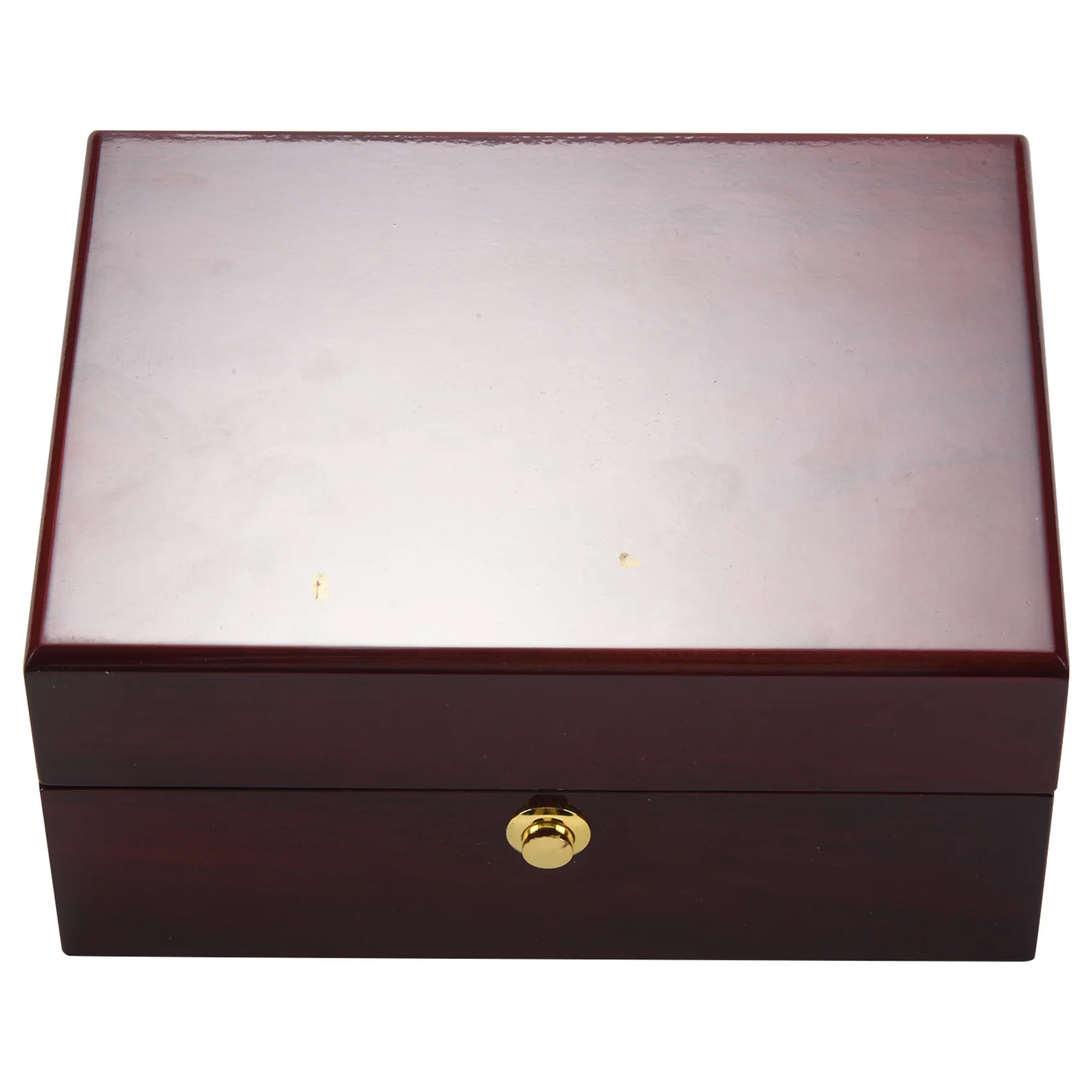 Groot Formaat Hout Gelakt Glossy Single Watch Box Met Pu Lederen Kussen