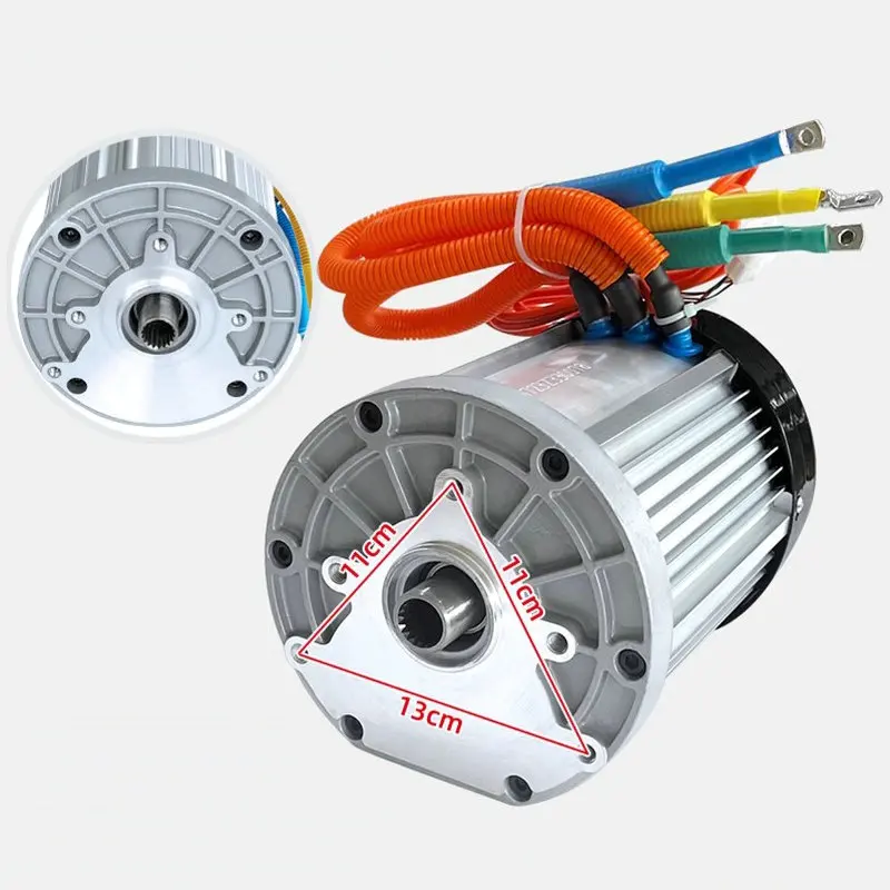 DC48V60V72V 1500W2200W3000W 18 teeth Permanent Magnet Brushless Motor Forklift/Electric Moped Bicycle/Power Car Accessories bldc