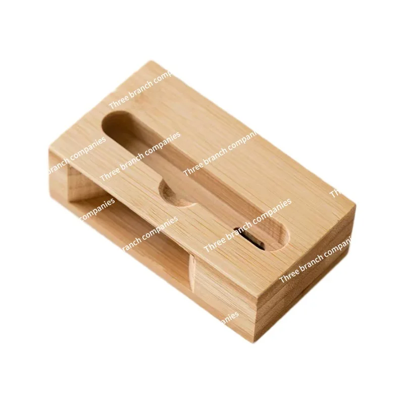 

and wood mobile phone holder, mobile phone loudspeaker, lazy bracket, multi-functional base, drama watching artifact, wooden.