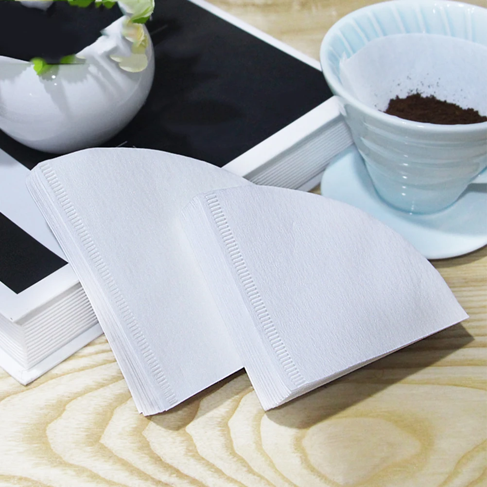 

100pcs Cone Filters Paper Natural Disposable For Making Dripper Bag Sturdy No Leak Bitterness Filter Supplies Diy