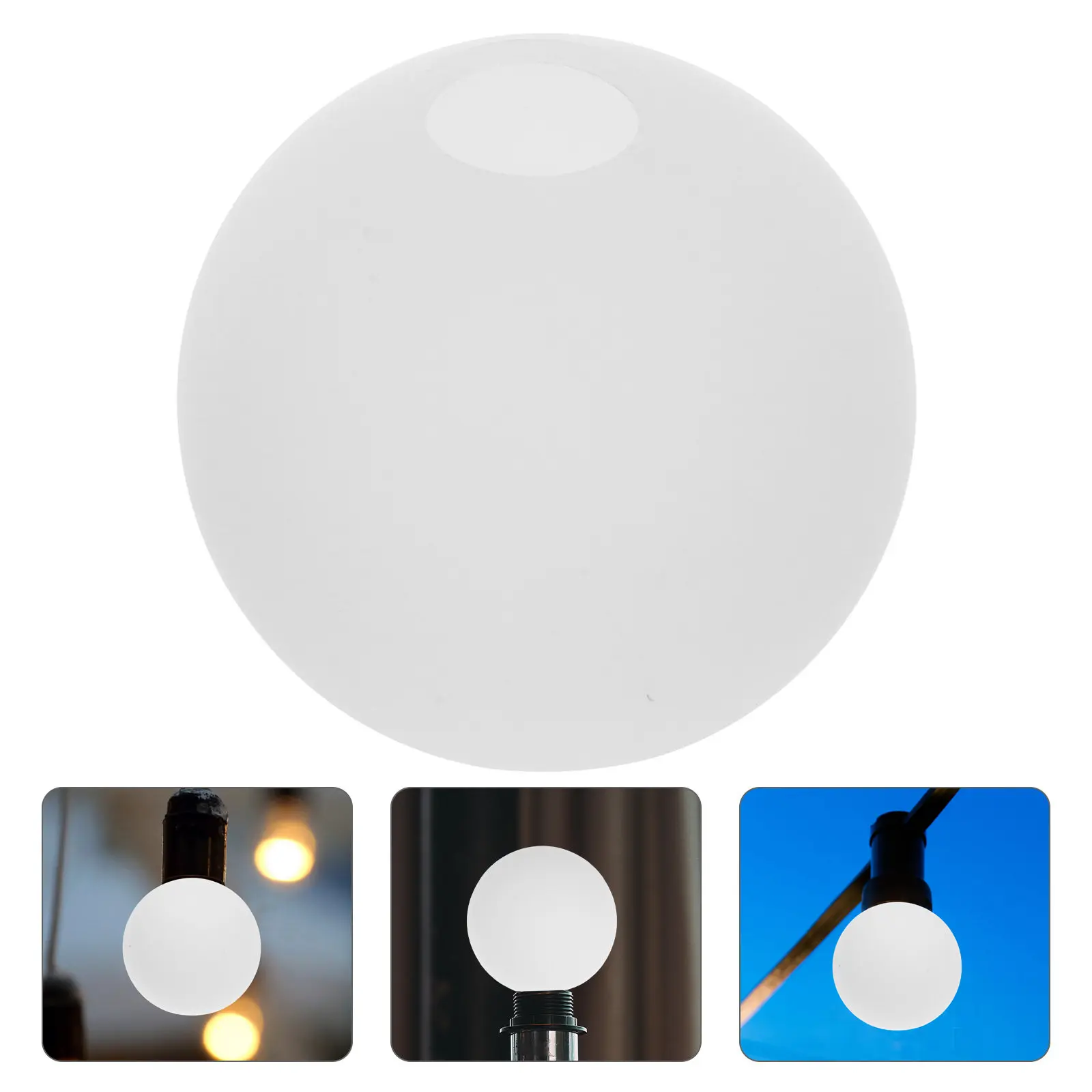 

Матовый стеклянный плафон-шар, круглый, опалово-белый, современный минималистичный, сменный, для настольных, напольных и подвесных светильников