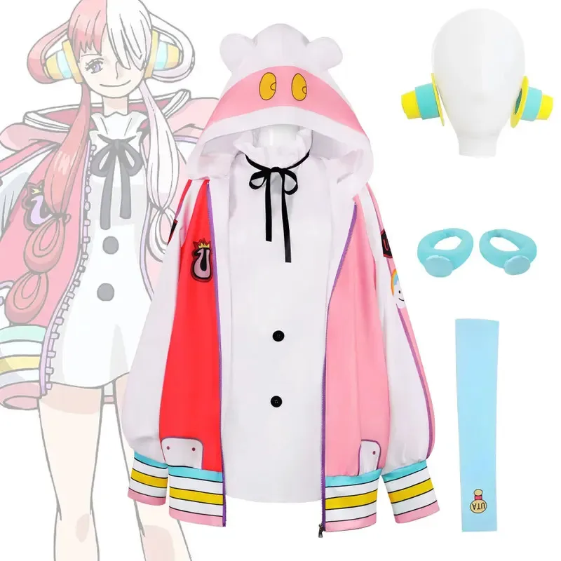2025 aaa Anime and TV "One Piece: Red-Haired Diva" cosplay clothing set Uta costume accessories Luffy Christmas party girl gifts view 2
