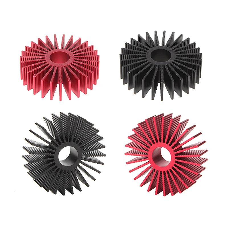 2pcs For Voron 1.0 2.4 3D Printer Part Heat Sink 36 Round Motor Aluminium Red Heat Dissipation Cooling Heat Sink