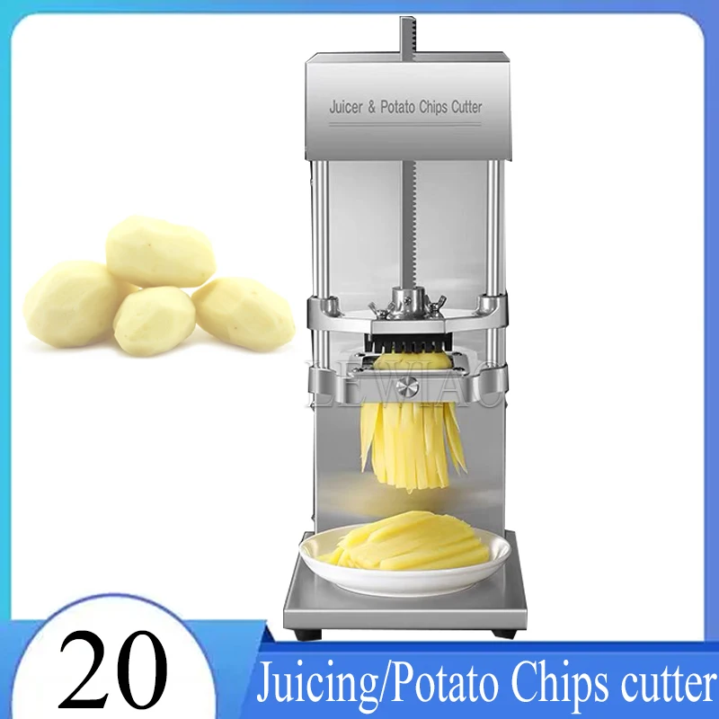 Electric Potato Chips Cutter Stainless Steel  Fruit Stall Fresh Orange Squeezer Commercial  Juicer