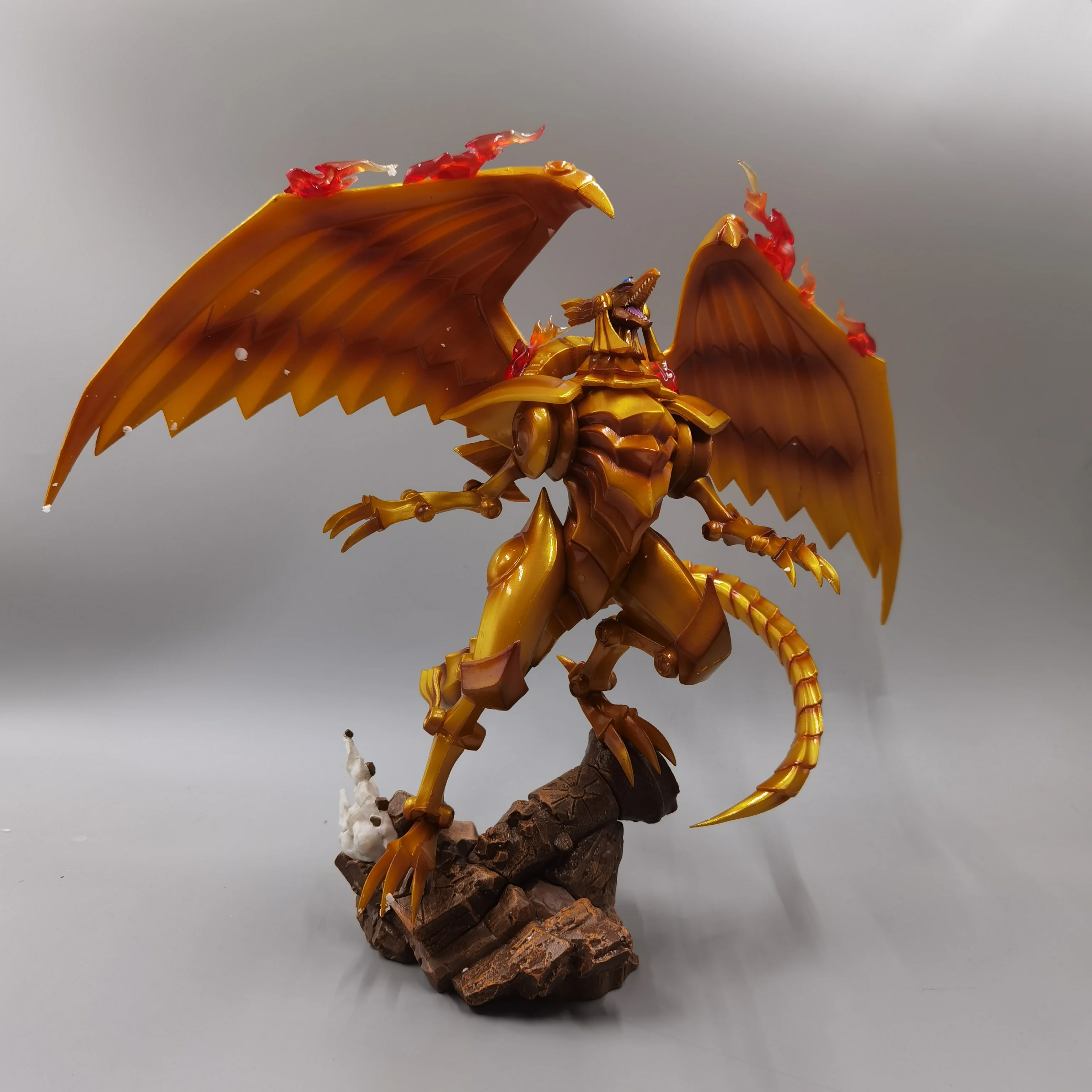 ฟิกเกอร์ยูกิโอ มังกรปีกแห่งรา ขนาด 27 ซม. รุ่น GK รูปปั้นเทพเจ้าอียิปต์ การ์ดสามเทพผี ของตกแต่ง ของเล่น