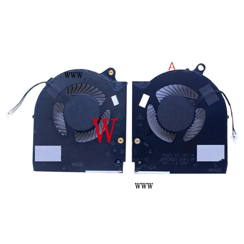00. New  Laptop CPU GPU Cooling Fan For Dell Alienware M15 R5 M15 R6 2021 Fan DFSCK22D058833 DFSCK22115181S DC12V 1A
