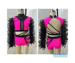 Nuevo traje de baile vestido de baile de jazz profesional vestido de actuación Lodysuit vestido latino