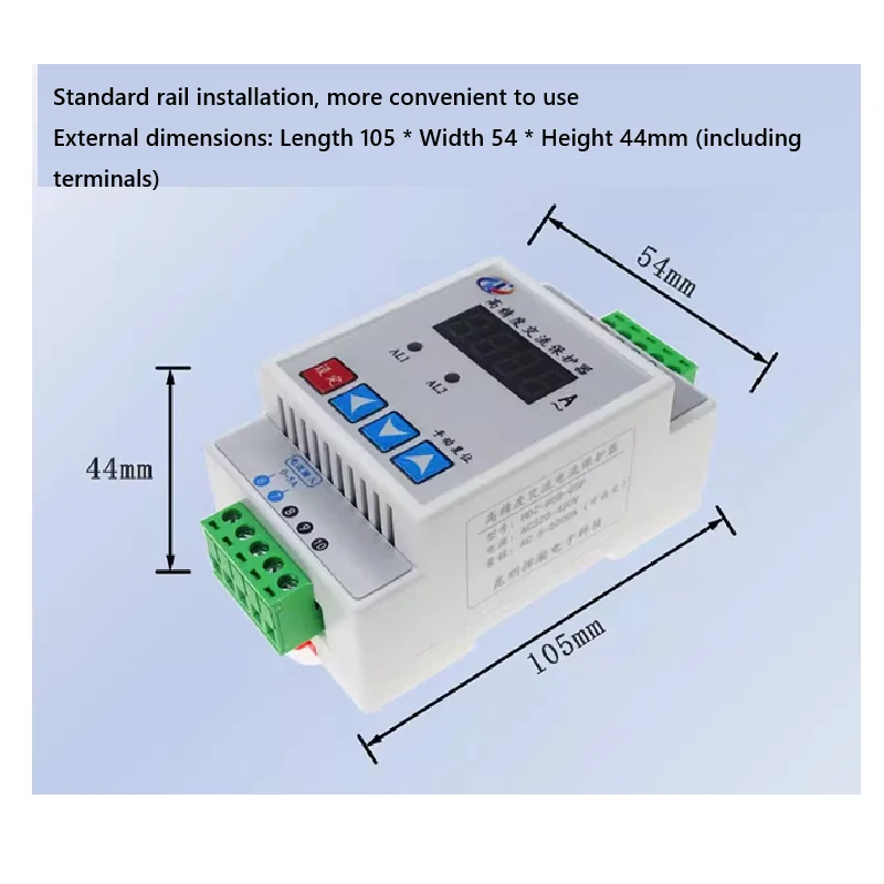 The range of the high-precision AC overcurrent/overload protector with a large range can be set from 5A-5000A