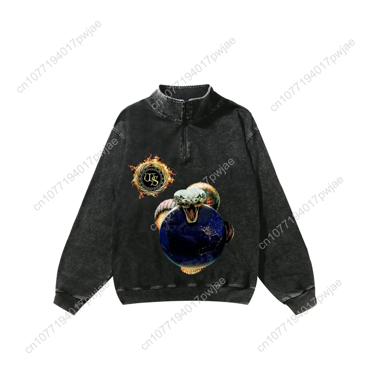 Whitesnake Rock Band Custom Retro Sweatshirt Mans Womans Half Zipper Vintage Sweat Shirt Photo Custom Made Tops