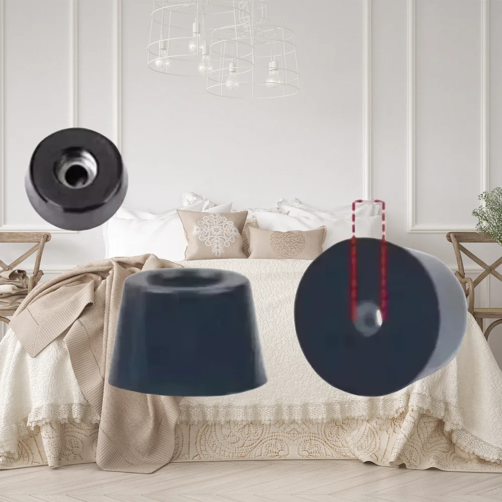 Black Rubber Feet Chair Floor Protector Non-slip Furniture Feet Table Leg Cover Speaker Cabinet Bottom Funiture Parts B49-64