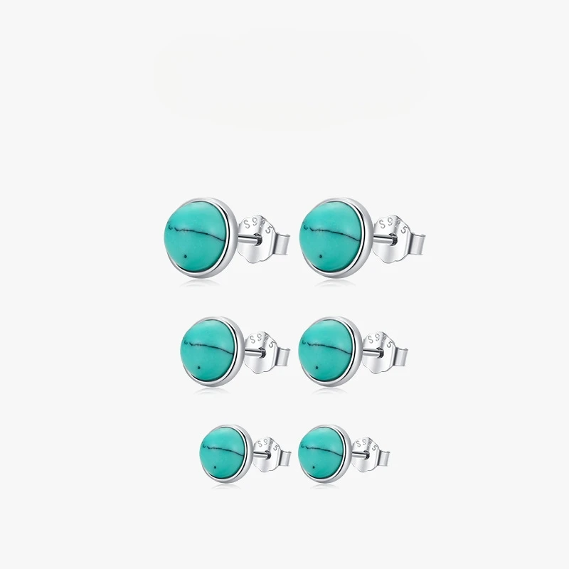 

S925 sterling silver turquoise earrings niche stylesense of designfashioneasiest for matchstylishpopular popular earrings jewel